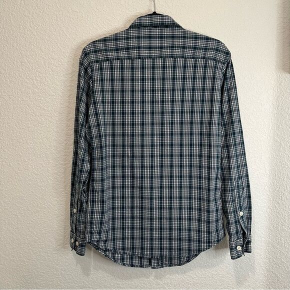 Columbia Plaid Blue Long Sleeve Button Up Shirt Mens Size S - Picture 4 of 10